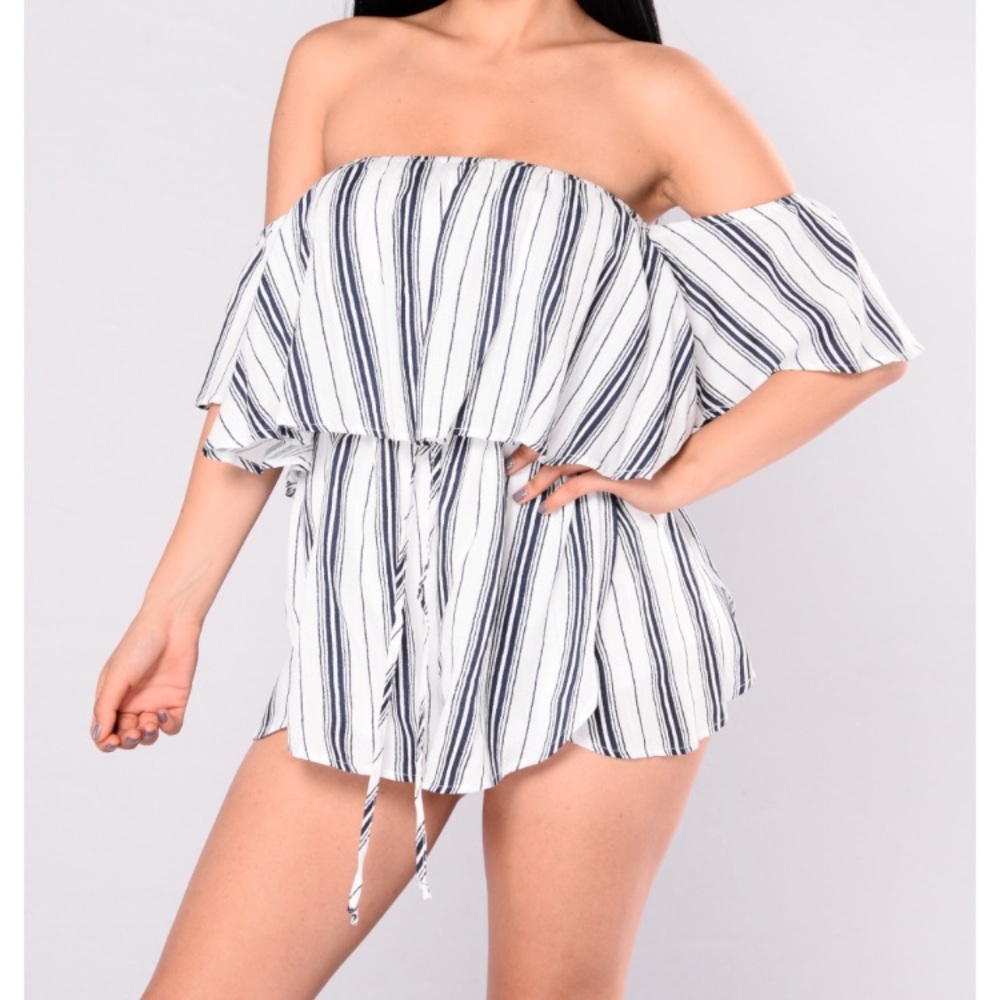 Fashion Nova Romper - off shoulder